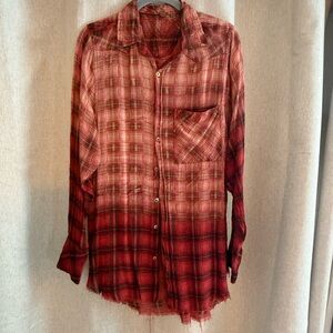 FP One Red Plaid Shirt
